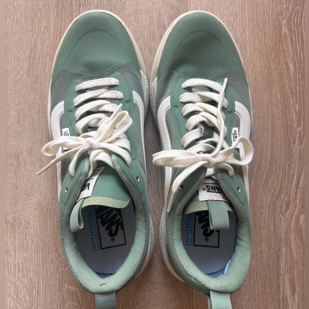 Vans Green and White Ultra Range Shoes